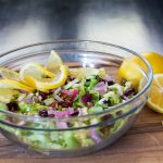 This brussel sprout salad with zesty lemon vinaigrette is a fun, fresh twist on brussel sprouts. The lemon zest in this recipe brightens up the whole dish no matter what the weather is outside. thesimplesupper.com