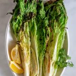 grilled napa cabbage with lemons.