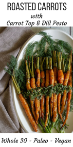 Roasted carrots with dill pesto
